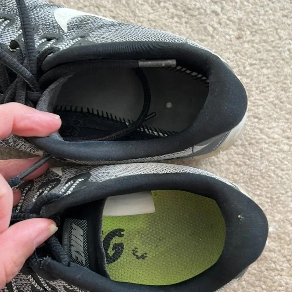 Nike running black and gray sneakers size 6.5